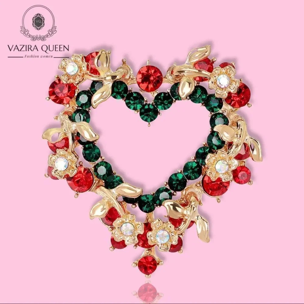 VQ Heart Brooch